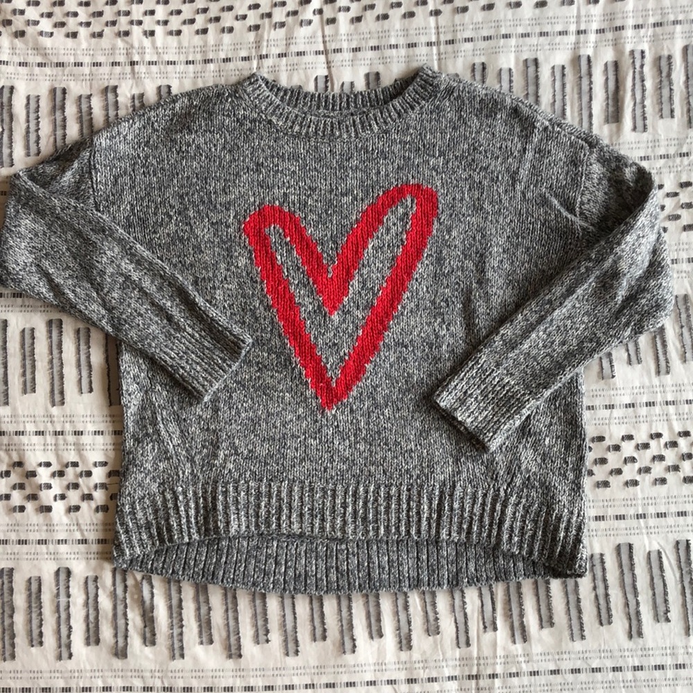 LOFT Heart Sweater